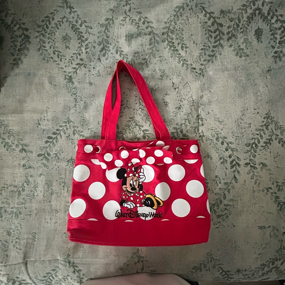 Disney Red and White Minnie Mouse Tote - Picture 3 of 6